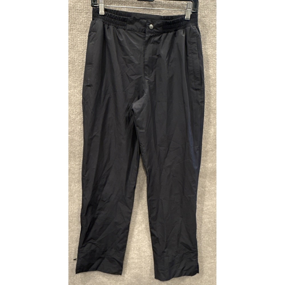 Women's Sun Mountain Monsoon Golf Rain Pants, Sz S, Black, Gorpcore, Outdoor,EUC
